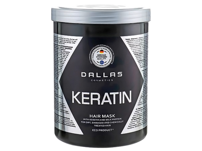 Крем-маска для вол. Dalas Keratin Professional Treatment с кератином и экстр. молочн. протеина 1л
