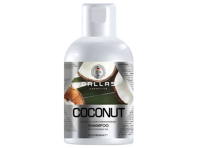 Шампунь інтенсивно живильний Dalas Coconut з натуральною кокосовою олією 1л