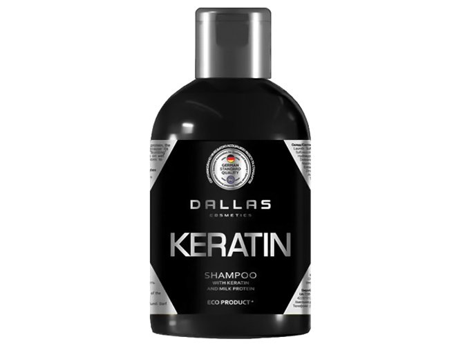 Шампунь для волосся Dalas Keratin з кератином і молочним протеїном 500мл