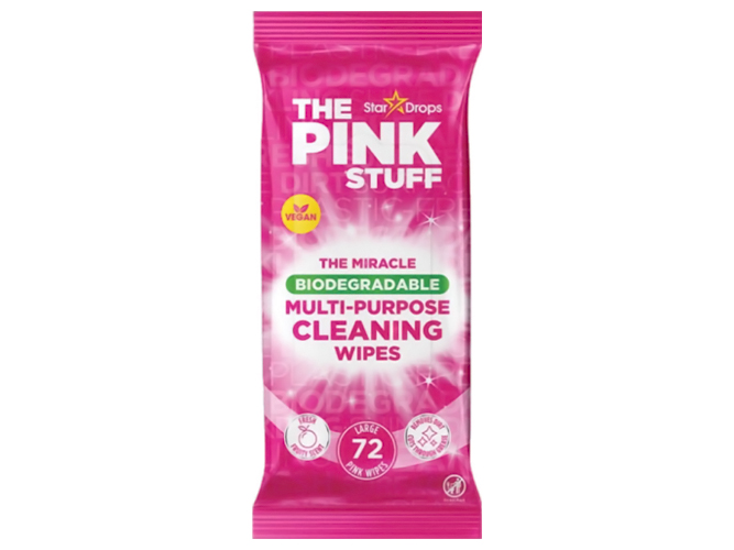 Вологі серветки Pink Stuff для чищення поверхонь універсальні, 72шт