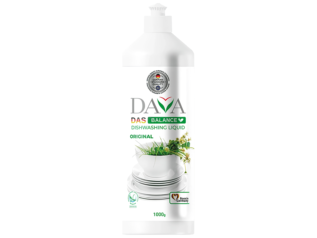 Засіб для миття посуду Dava Das Balance Original, екологічний, безфосфатний, 1 л