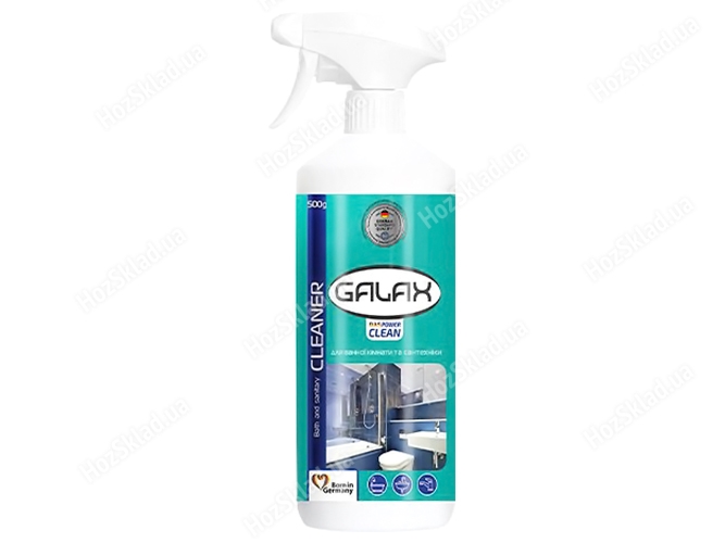 Засіб для миття ванної кімнати та сантехніки Galax das PowerClean 500мл