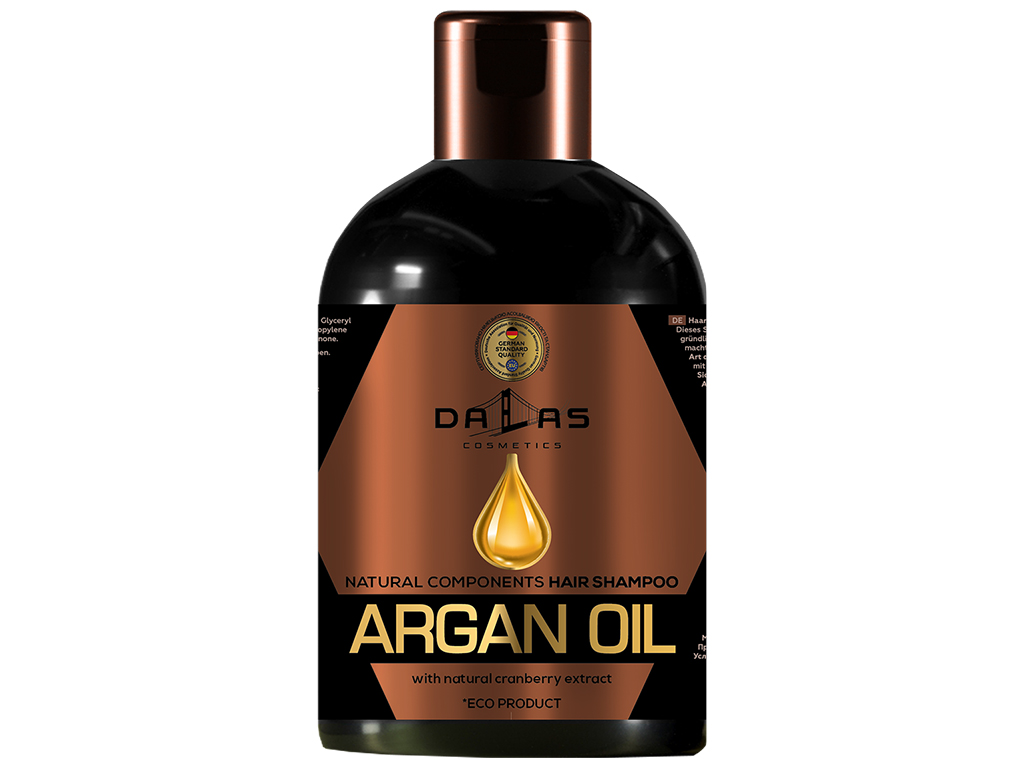Шампунь для волосся Dalas Natural Components з екстрактом журавлини та аргановою олією 1л