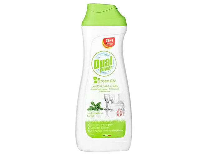 Гель для миття посуду в посудомийних машинах Dual Power Green Life 660мл