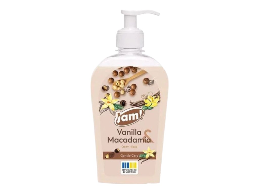 Крем-мыло жидкое Jam Vanilla & Macadamia с глицерином, 325 г