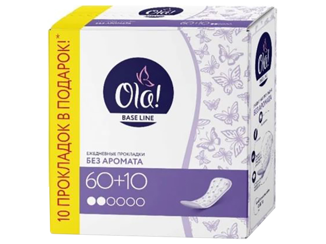 Прокладки гигиенические ежедневные Ola Daily BASIС 70шт