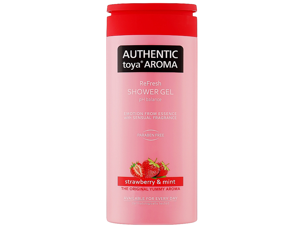 Гель для душа Authentic Toya Aroma Клубника, 400мл, 6843
