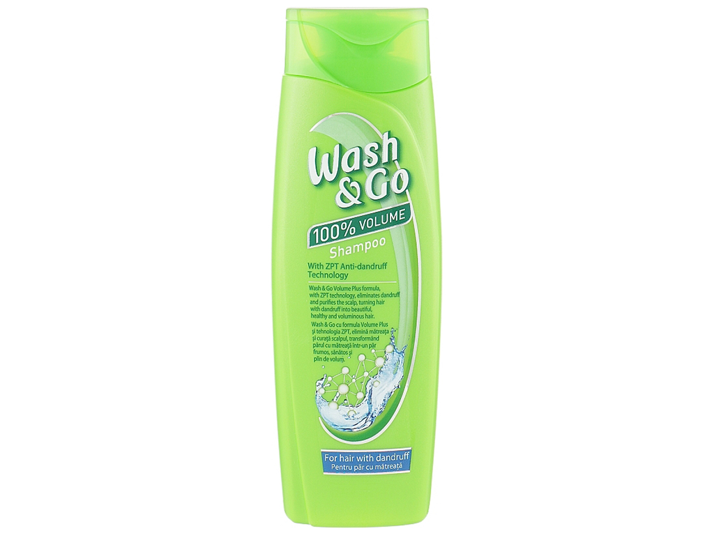 Шампунь Wash&Go против перхоти с технологией ZPT, 200мл