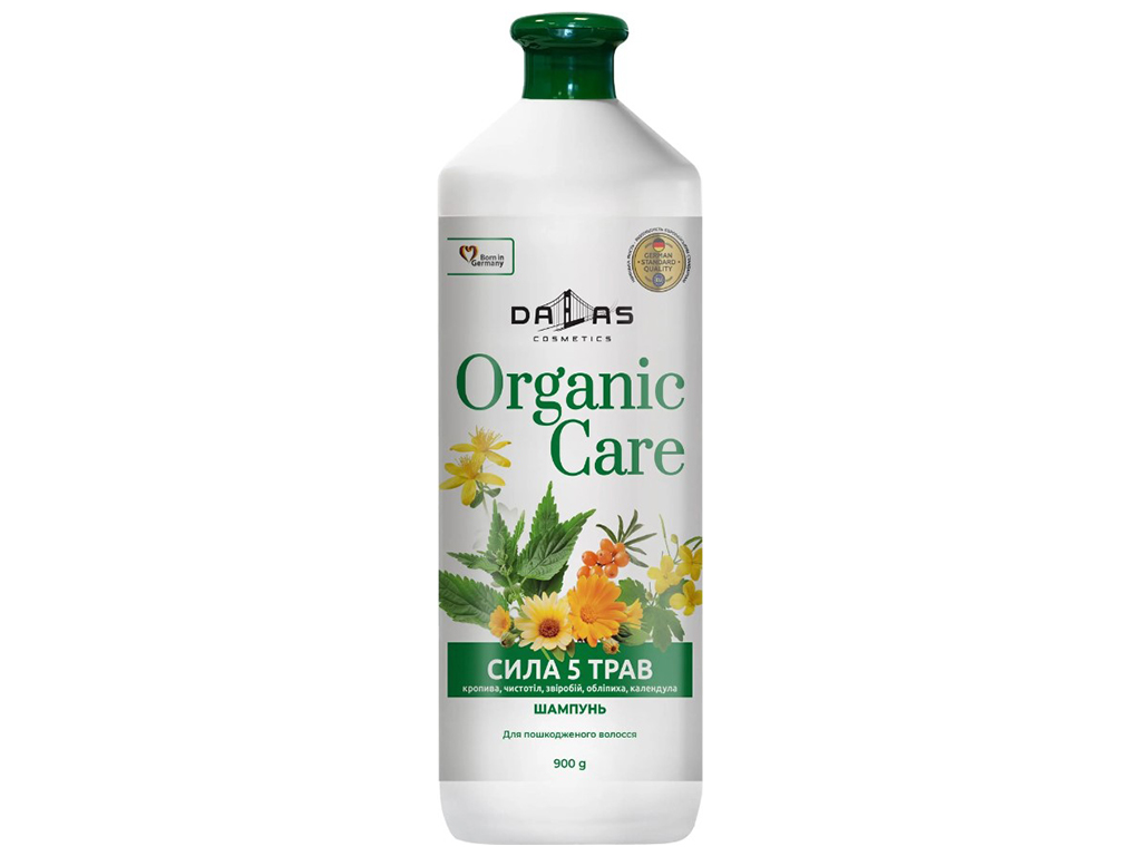Шампунь для волос Dalas Organic care Сила 5 трав, 900мл 00044