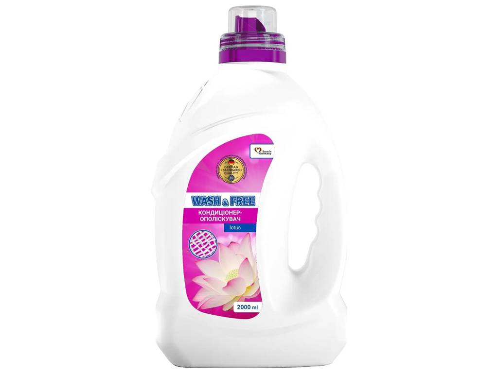 Концентрований пом’якшувач тканин Wash&Free Лотос, 2л