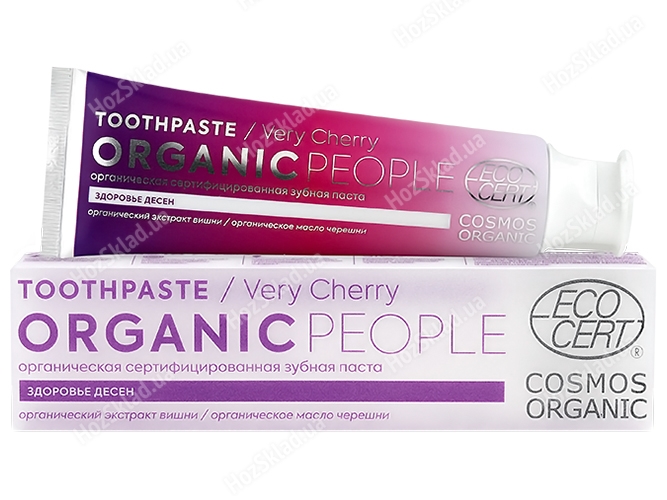 Зубна паста Organic people Справжня вишня 85г