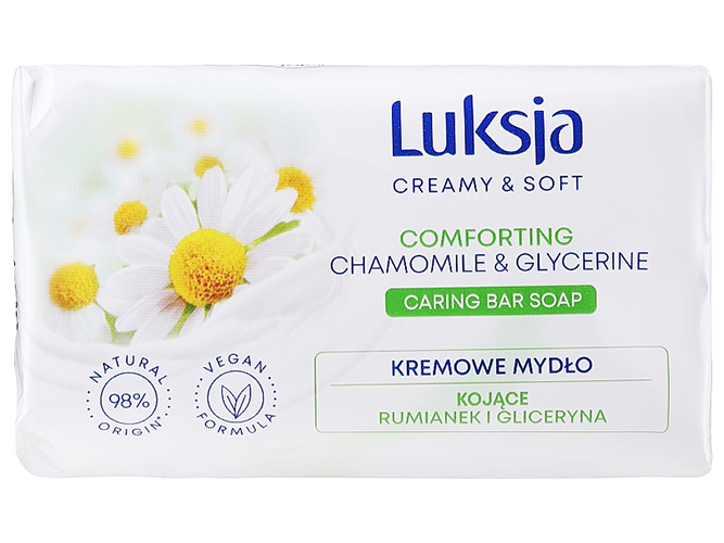 Мыло твердое Luksja Ромашка и Глицерин, 90г