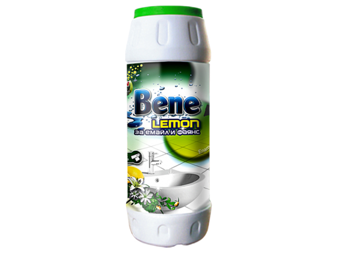Средство для чистки эмали и фаянса Bene Abrasive Lemon 500г