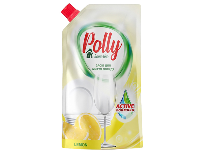 Средство для мытья посуды Лимон Polly, дой-пак, 500мл