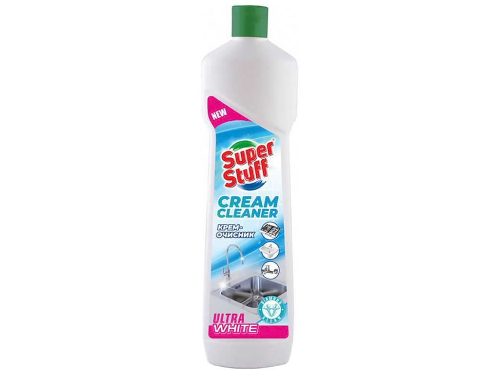 Крем для чищення поверхонь Ultra White, Super Stuff, 500мл