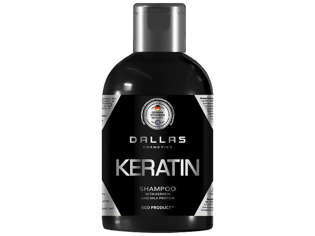 Набір Шампунь+Маска Dalas Keratin з кератином і молочним протеїном, 1л+500мл