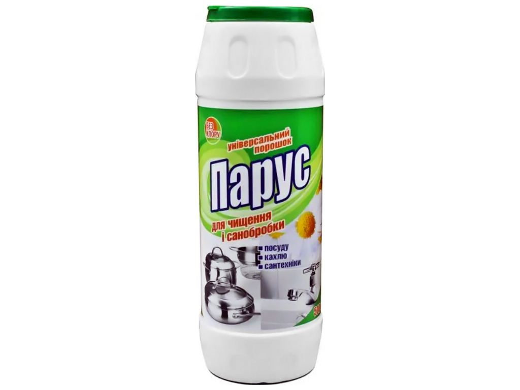 Средство для чистки и санобработки посуды,кафеля,сантехники Парус 500мл
