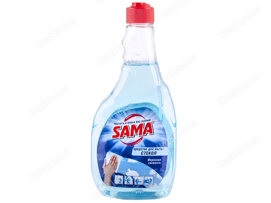 Средство для мытья стекол SAMA Морозная свежесть запаска 500мл