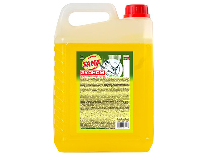 Средство для мытья посуды SAMA Эконом лимон 5л