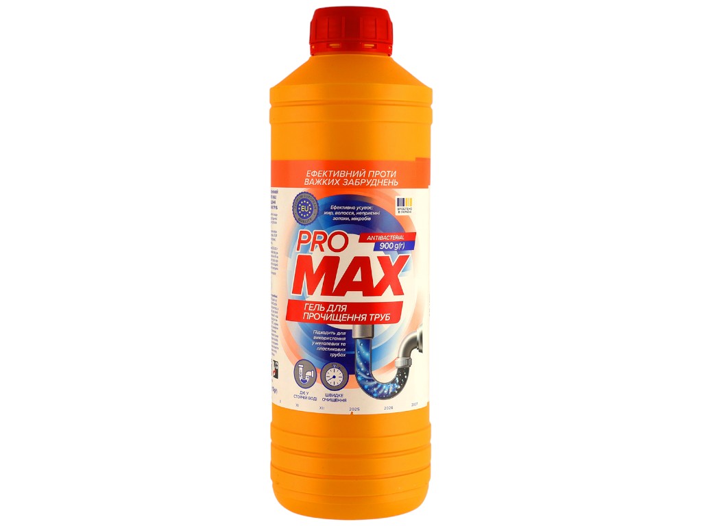 Гель для очищення труб ProMax Antibacterial, 900г