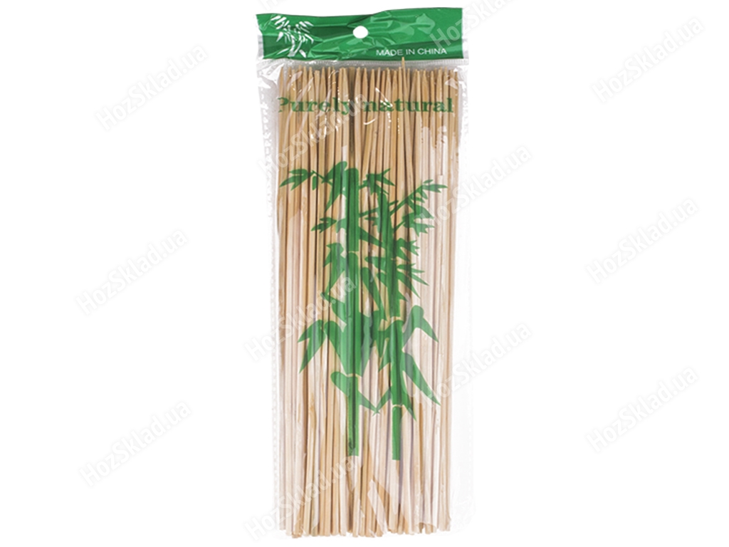 Шампур бамбуковий D2,5мм, 20см, 100шт
