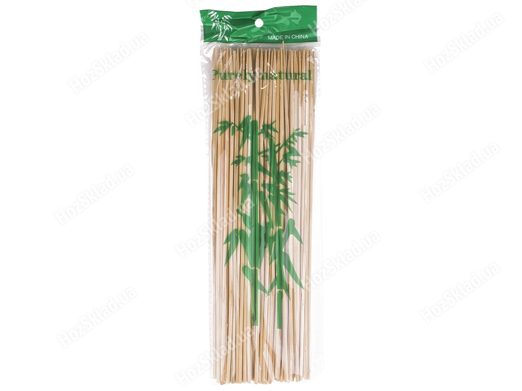 Шампур бамбуковий D2,5мм, 25см, 100шт