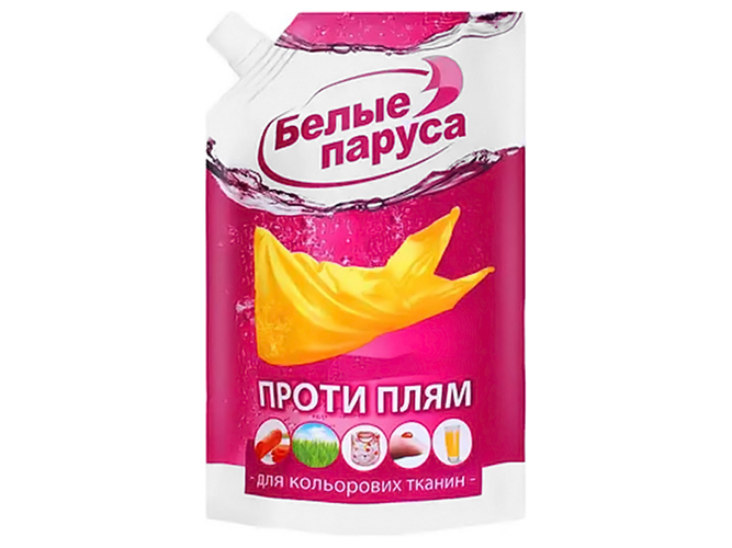 Пятновыводитель Белые Паруса, для цветных тканей, жидкий, 500мл