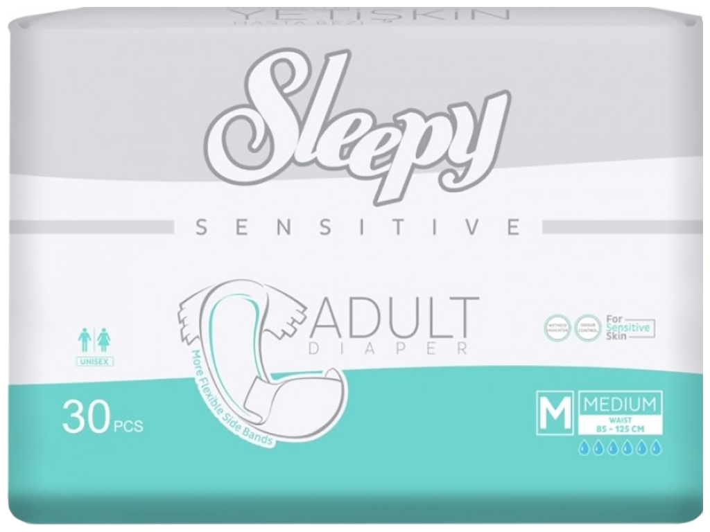 Підгузки для дорослих Sleepy Sensitive Adult, розмір M, 30шт