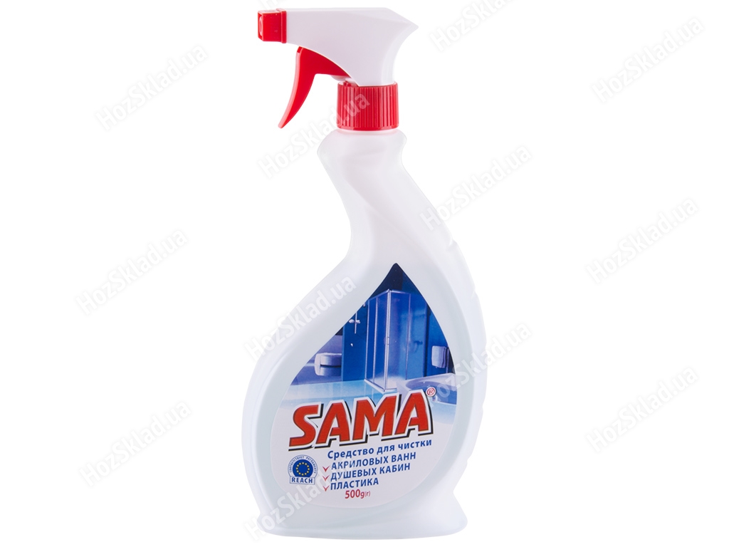 Средство для чистки акриловых ванн, душевых кабин и других поверхностей SAMA 500мл