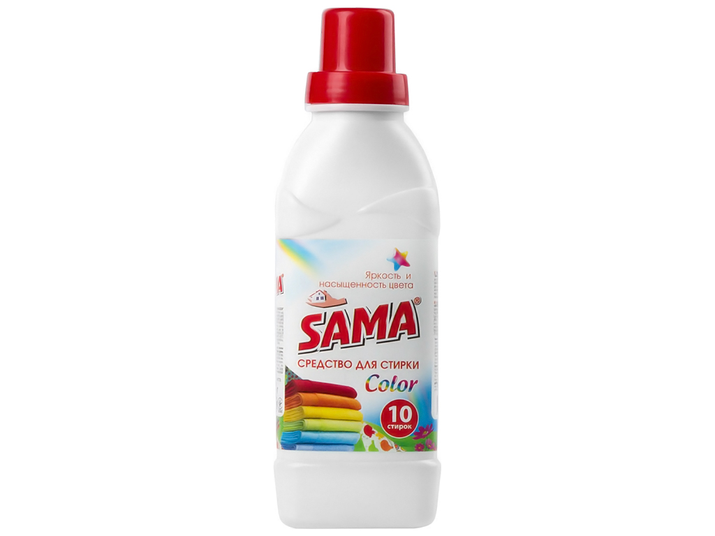 Средство для стирки Sama Color для цветных вещей 500мл
