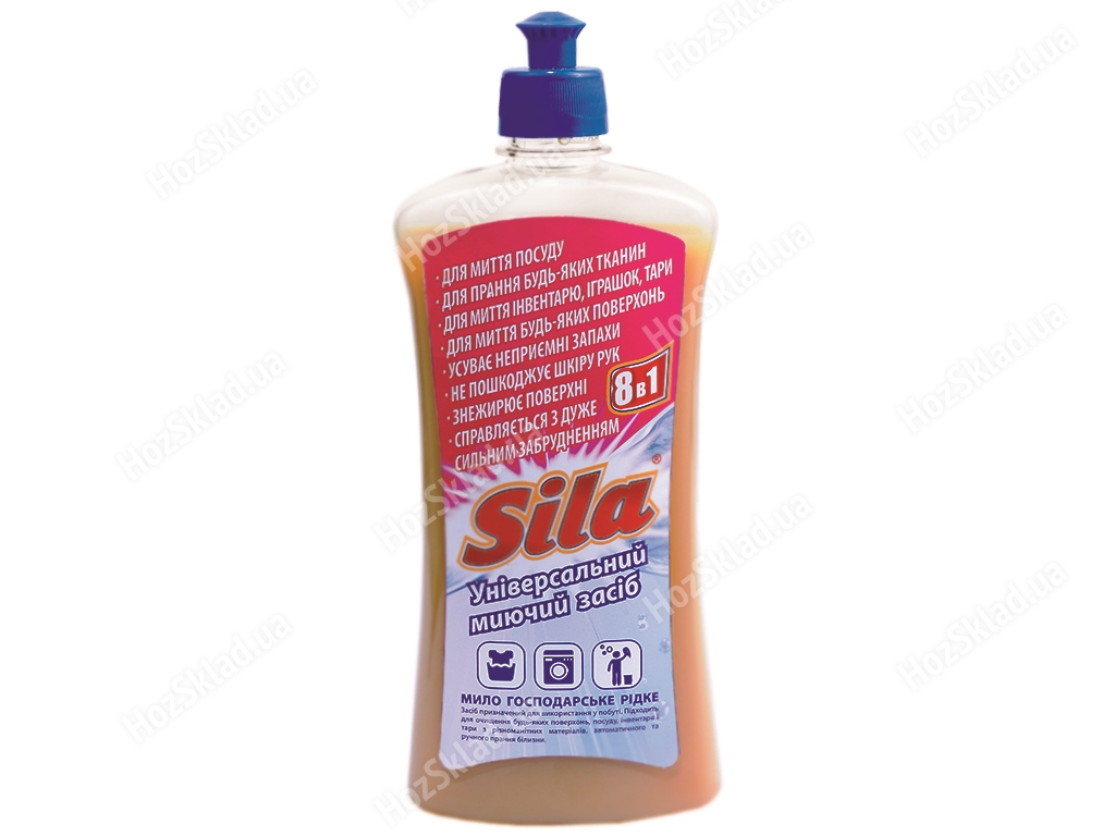 Мыло хозяйственное жидкое Sila в полимерной бутылке 600г