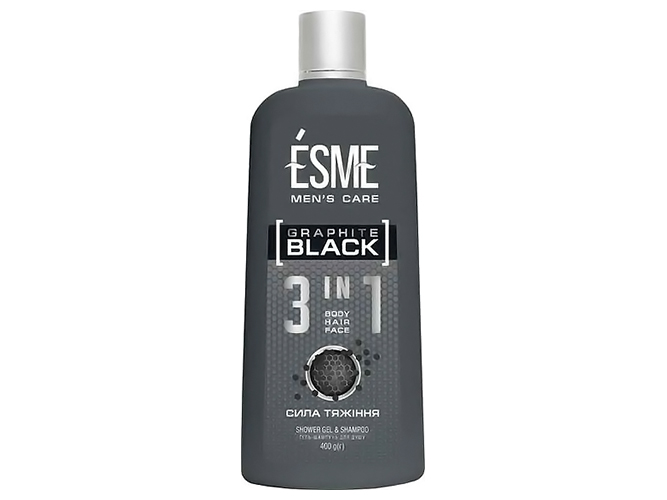 Гель-шампунь для душу Esme Graphite Black 400мл