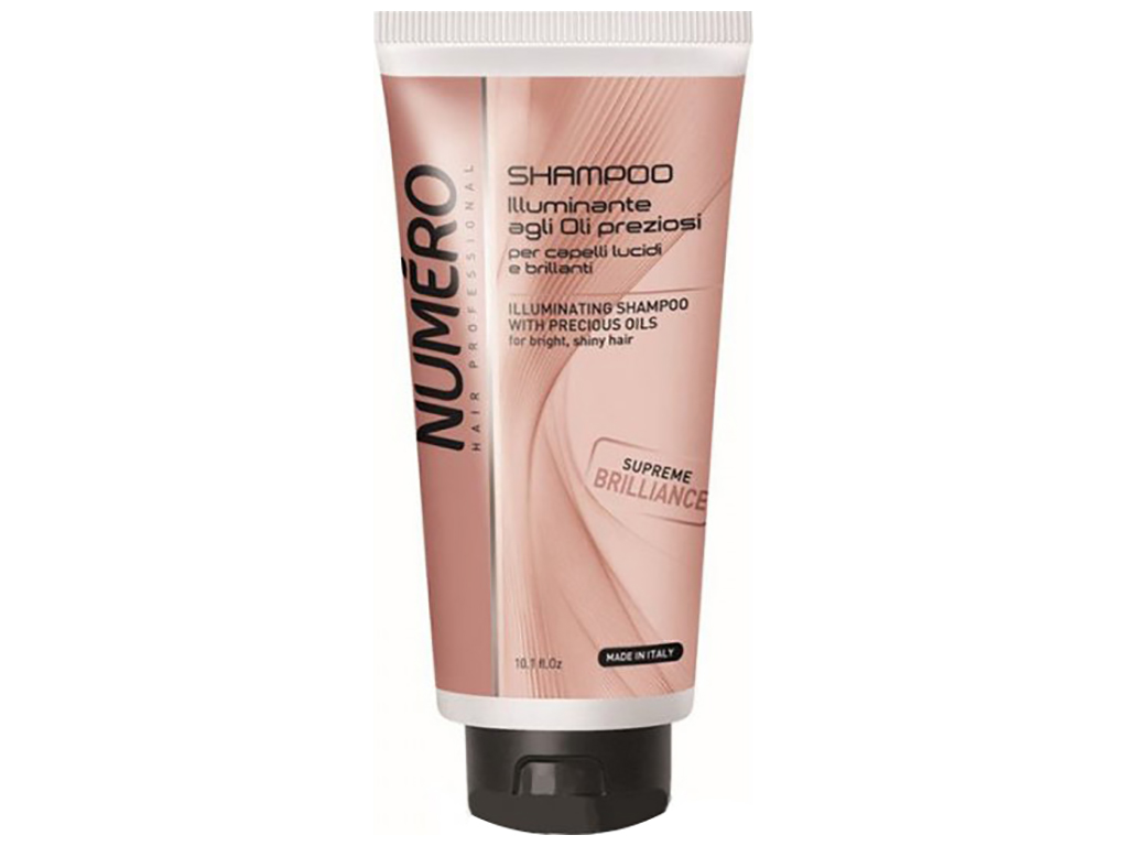 Шампунь для волос Numero для придания блеска, с ценными маслами 300мл