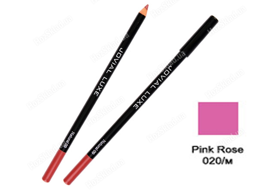 Олівець для очей і губ дерев'яний Jovial Luxe ML-185 №20 рожева троянда