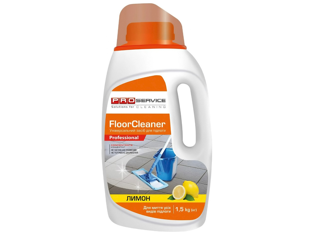 Универсальное средство для мытья полов Pro Floor Cleaner F Лимон, 1,5л, 25484700