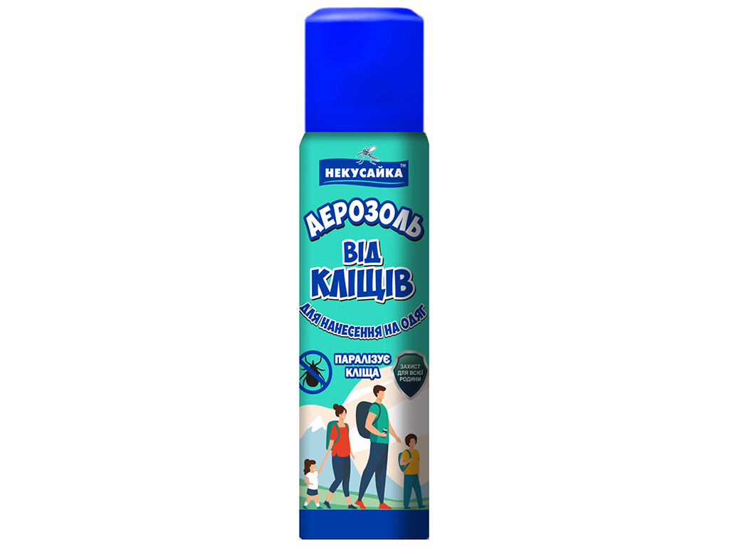 Аэрозоль от клещей Некусайка, 150мл