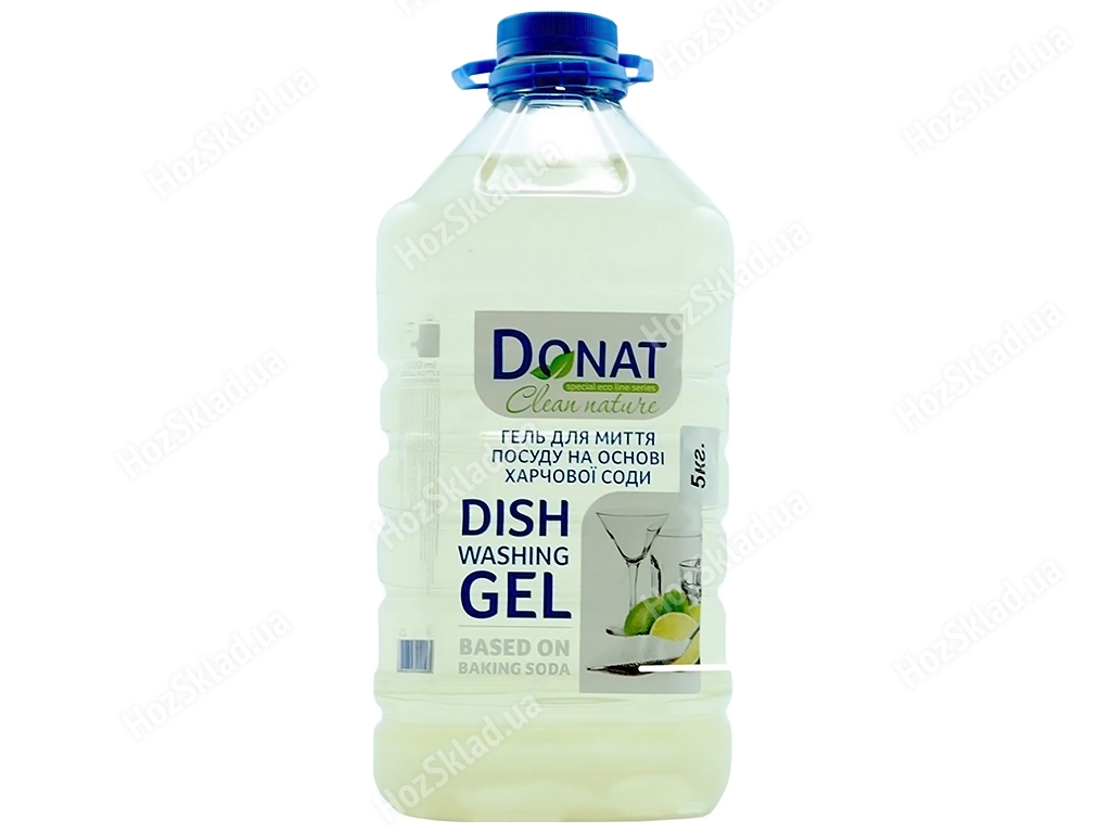 Гель для мытья посуды Donat Clean, на основе пищевой соды, 5л.