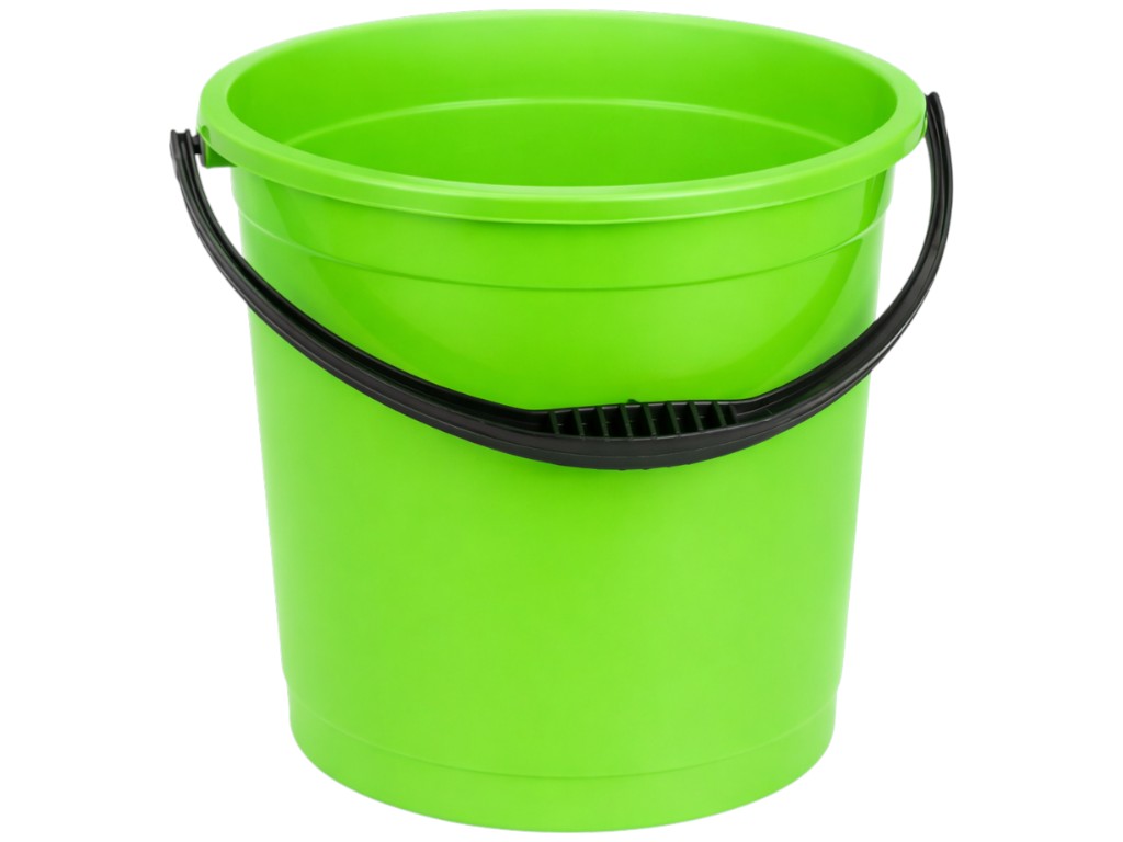 Ведро R plastic салатовое, без крышки, 15л, 01503