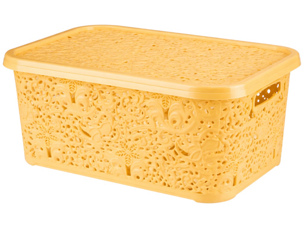 Корзинка R plastic Ажур, 6л, 28,5x20,5x12,5см, бежева, 30602