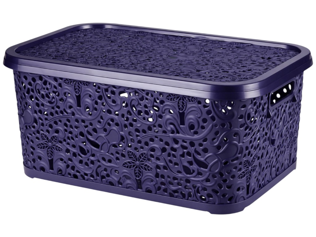 Корзинка R plastic Ажур, 6л, 28,5x20,5x12,5см, фіолетова, 30610