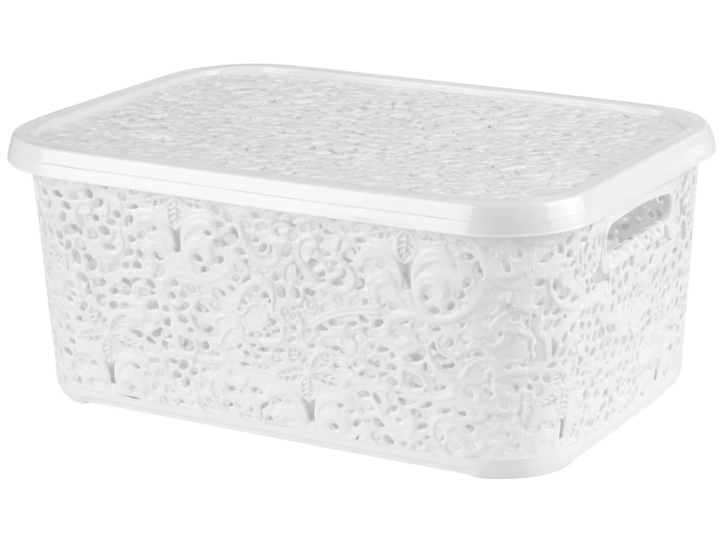 Корзинка R plastic Ажур, 10л, 33,5x23,5x16см, біла, 31003