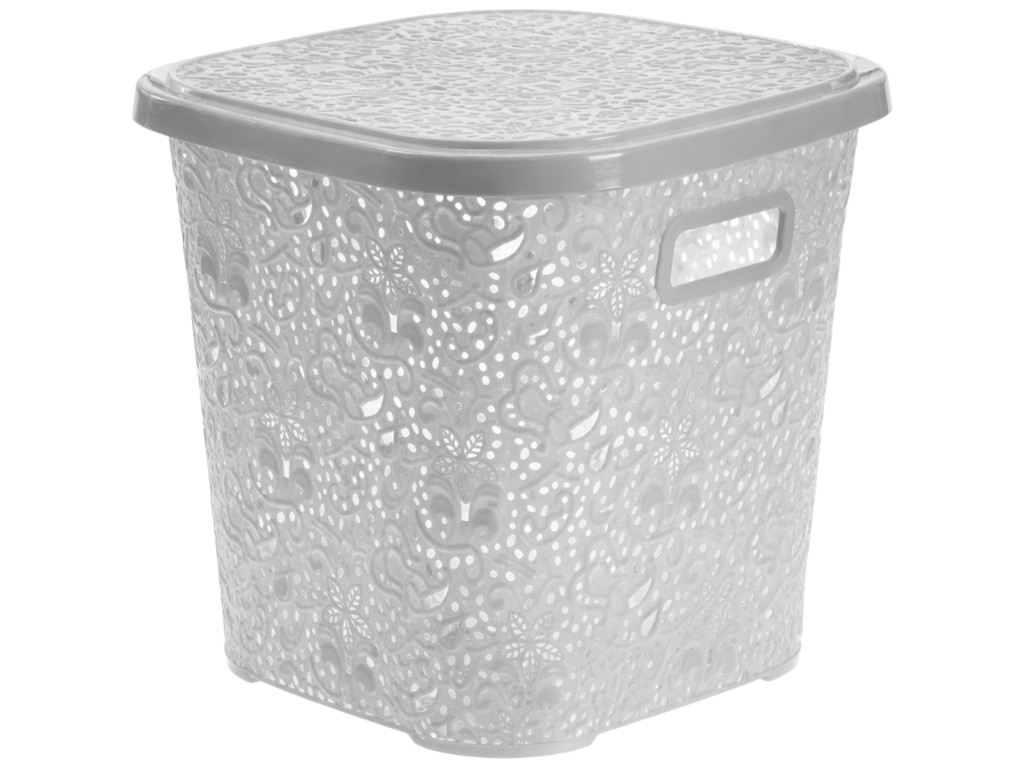 Корзинка R plastic Ажур, 15л, 29x29x28см, біла, 31502