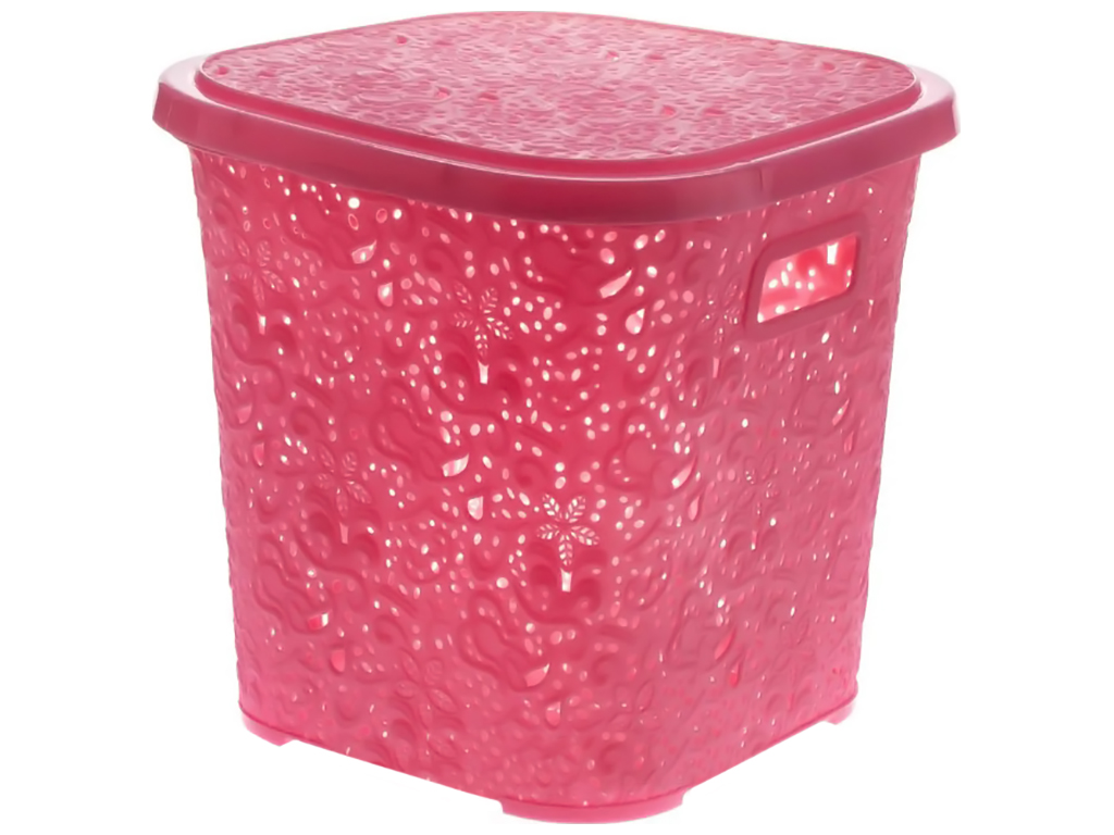 Корзинка R plastic Ажур, 15л, 29x29x28см, рожева, 31508