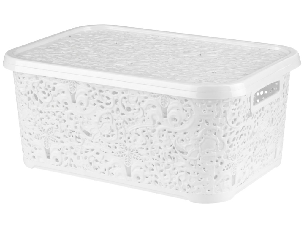 Корзинка R plastic Ажур, 22л, 43,5x31x20,5см, біла, 32203