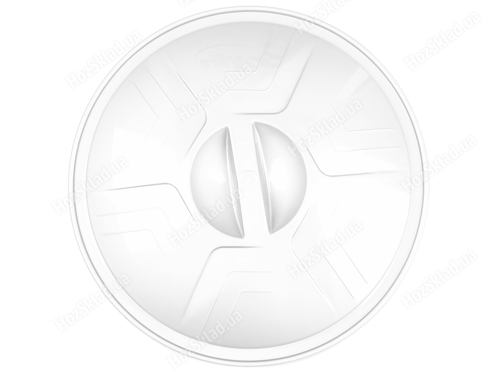 Крышка для ведра прозрачного R plastic на 10л, белая, 41001