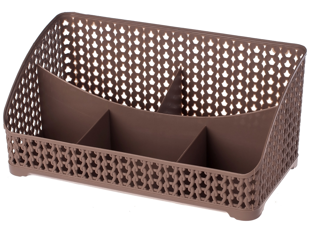 Органайзер R plastic Вязка, 25х13,5х12см, коричневый, 06004