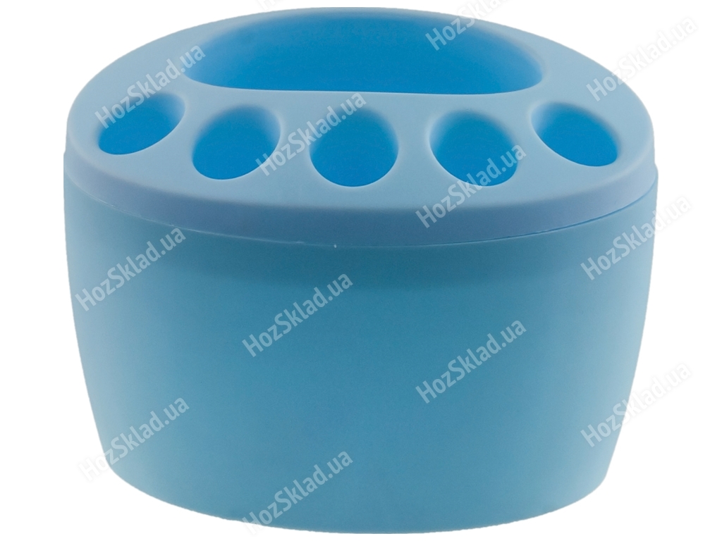 Подставка для зубных щеток R plastic, голубая, 08003