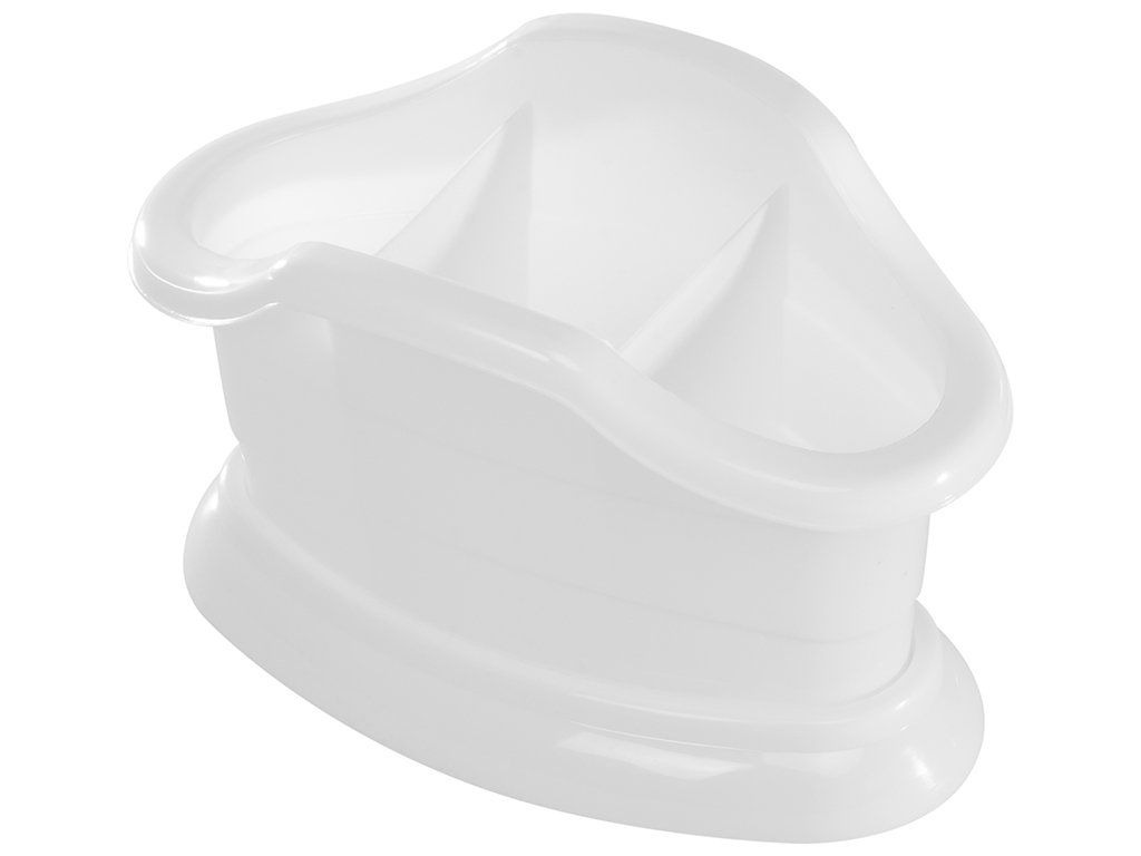 Підставка для столових приборів R plastic, біла, 10002