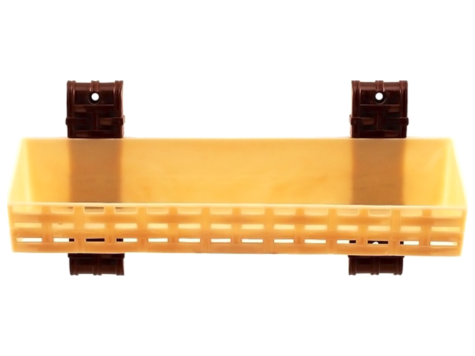 Полиця R plastic Ротанг, пряма, 1 ярус, бежева, 13101
