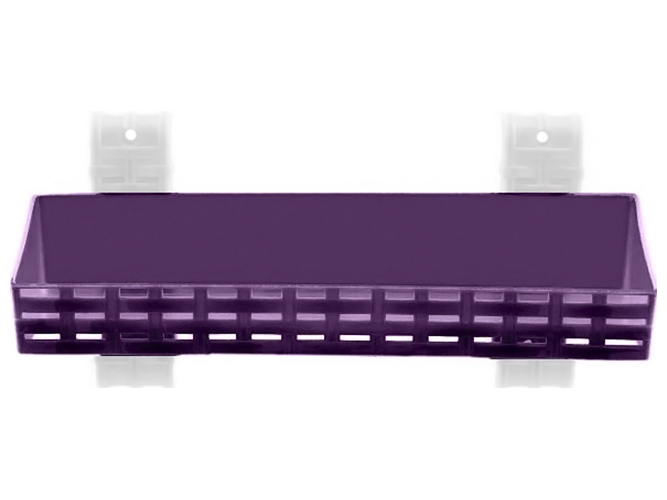 Полиця R plastic Ротанг, пряма, 1 ярус, фіолетова, 13107